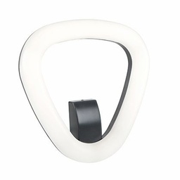 [S-SOV99779/16] Applique LED 20W 4000K in alluminio pressofuso, luce diretta con diffusore in resina opalina