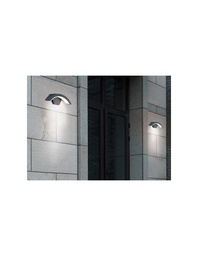 [S-TRIO220960142] Applique LED Facciata Esterna Antracite IP54