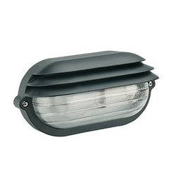 [S-SOV787/06] Applique Picc. E27  linea palpebra ovale  nero