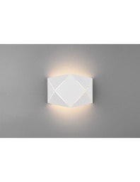 [S-TRIO223510131] Applique rettangolare LED Zandor bianco L18 cm