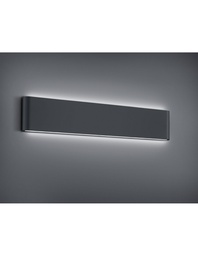 [S-TRIO226460242] Applique Rettangolare Thames II Led Doppia Luce IP54 Antracite L46 cm