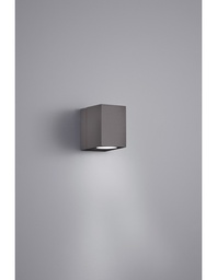 [S-TRIO229160142] Applique Rettangolare Orientabile IP54 Antracite H10 cm