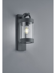 [S-TRIO204160142] Applique Antracite con Sensore Crepuscolare IP44
