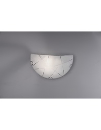 [S-TRIO201200100] Applique Sandrina Vetro Graniglia Bianco 1xE27 Trio Lighting