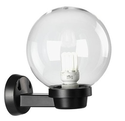 [S-SOV360/06] Applique Sf.Chiara D.20 E27  linea globo  nero