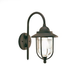 [S-SOV100/11] Applique con struttura in pressofusione di alluminio  colore ruggine  27xh.35 cm