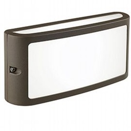 [S-SOV98500/27] Applique in alluminio pressofuso con diffusore opalino - 10W, 950 lumen, luce calda