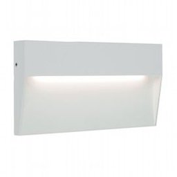 [S-SOV99158/02] Applique tonda in alluminio pressofuso con diffusore satinato - 6W, 777 lumen