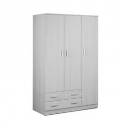 [S-A4570DEUK] Armadio tre ante due cassetti Eucalipto 115x52x h180 cm