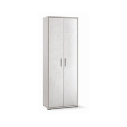 [S-ODB374OSOSK] Armadio alto multiuso con due ante in Bianco Ossido 71x41x h199 cm