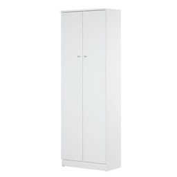 [S-O16800BIK] Armadio Multiuso a Due Ante Bianco 62x34x h182 cm