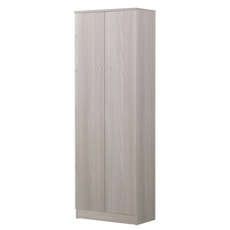 [S-O16800OLK] Armadio multiuso con due ante Olmo Chiaro 62x34x h182 cm
