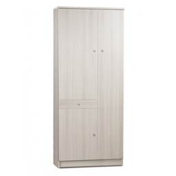 [S-A32300EUK] Armadio Multiuso Tre Ante Un Cassetto Eucalipto 77x34x H183 cm