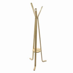 [S-V4204740000] Attaccapanni in legno naturale a 3 braccia, 50x50x170 cm