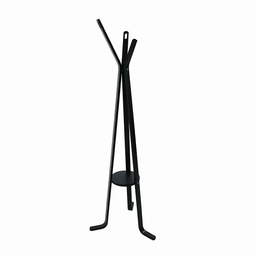 [S-V4204760000] Attaccapanni a stelo legno nero 3 braccia 50x170 cm