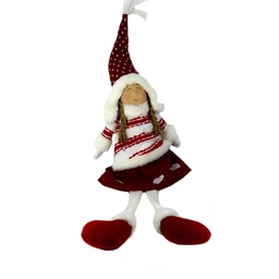 [S-V6317810000] Bambina in tessuto rosso 16x6x55 cm