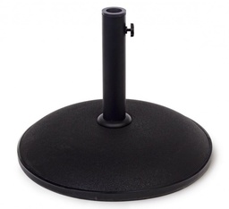 [S-B0795260] Base Ombrellone Barry To 25Kg Nero - Stabile e Versatile - Dimensioni: 50x8-38 cm