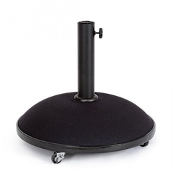 [S-B0795296] Base Ombrellone C-Ruote Barry 50Kg Nero