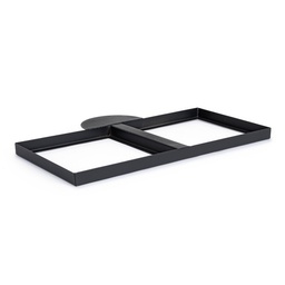 [S-B0795744] Base laterale per ombrellone Ines Orion antracite - Dimensioni: 112x70x5.7 cm