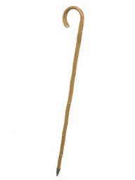 [S-V4202010000] Bastone da passeggio rustico naturale con punta in ferro, altezza 93 cm