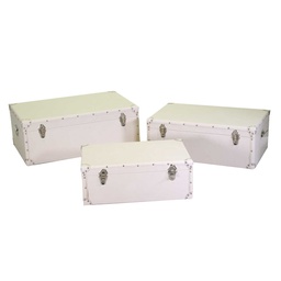 [S-V3822990000] Baule ecopelle crema 1-3 cm80x50h30,5