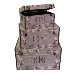 [S-V3862560000] Baule ecopelle grigio rettangolare 59x36h33