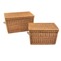 [S-V3810920000] Baule vimini rettangolare cm 55 x 100 x h 55 - Spazioso e Stiloso