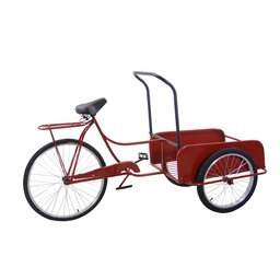 [S-V6457270000] Bicicletta in metallo rosso, dimensioni 187x79x95 cm