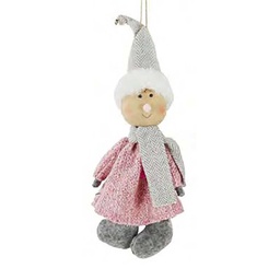 [S-V9148540000] Abito rosa in lana per bambini - 13x2 cm, altezza 32 cm
