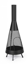 [S-B0782417] Braciere Efesto To Nero - 50x138 cm - Acciaio Verniciato a Polvere Resistente alle Alte Temperature