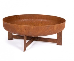 [S-B0782433] Braciere Efesto To Ruggine D60x24H - Atmosfera Calda e Accogliente per il Tuo Spazio Esterno