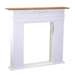 [S-V8041400000] Camino in legno bianco 108x20x100 cm