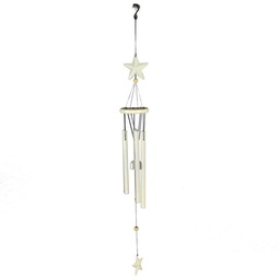 [S-V1852680000] Campanello metallo con stella bianco 13x13x71 cm