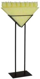 [S-V9128450000] Candela con 8 rose e piedistallo, dimensioni 36 x 14 x 68 cm