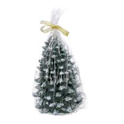 [S-V5511200000] Candela albero verde in paraffina ø14x19,5 cm