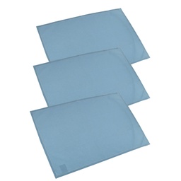[S-V7908380000] Set 3 pezzi Canovaccio Juliette Blu 50x70 cm
