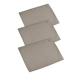 [S-V7908340000] Set di 3 Canovacci Juliette Tortora 50x70 cm