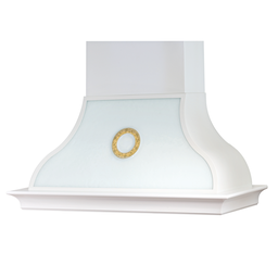 [S-ART896759] Cappa aspirante HERMITAGE in acciaio inox e cornice in legno cm 120