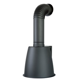 [S-ART895349] Cappa aspirante URBAN LUX PARETE in acciaio inox brunito cm Ø49