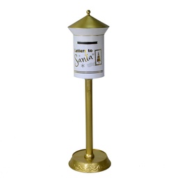 [S-V6322520000] Cassetta Posta Metallo Oro 32,5x16x100 cm