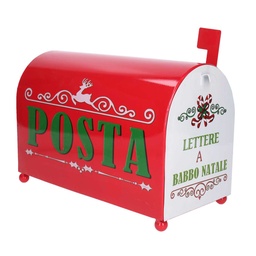 [S-V6328640000] Cassetta Posta Metallo Rosso NBD-9061 cm34x16,5h22