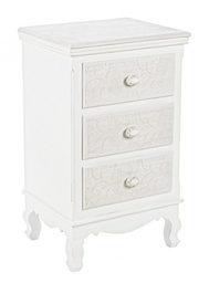 [S-B0744523] Cassettiera 3C Clorine - 41a x 33.5b x 68,5h - Design Floreale Intarsiato