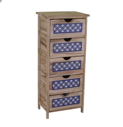 [S-V8038870000] Cassettiera Amsterdam 5 cassetti 40x30x94 cm