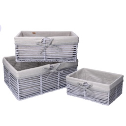 [S-V2321830000] Cassetto Hilary 1-3 Grigio Chiaro 38x27x16 cm