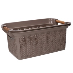 [S-V2321920000] Cassetto Plastica Rettangolare Tortora 53x34h24,5 cm