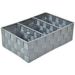 [S-V2321300000] Cassetto Grigio con 3 Scomparti - 31x21x10 cm