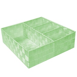 [S-V2321510000] Cassetto Verde Chiaro Quadrato 32x32x10 cm in Poliestere