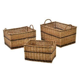 [S-V2006450000] Cesta portalegna in vimini rettangolare 61,5x44h33,5/42