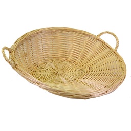 [S-V9359440000] Cesta in vimini naturale con manici tonda 45x51x17 cm