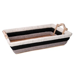 [S-V9380150000] Cesta vimini multicolor rettangolare 53x38x12,5 cm
